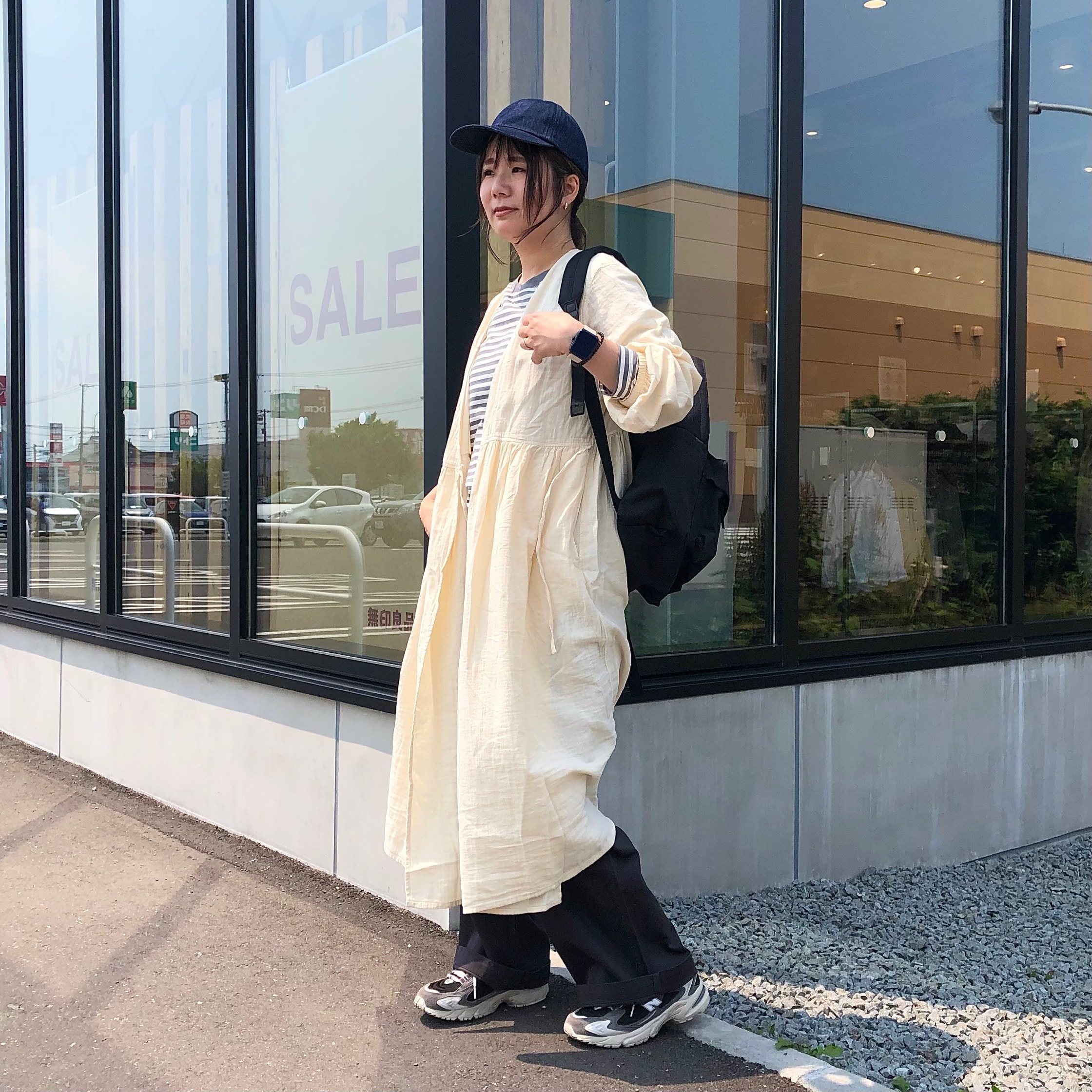 低身長さん向け洋服】コットンシルク Vネックロングカーディガン